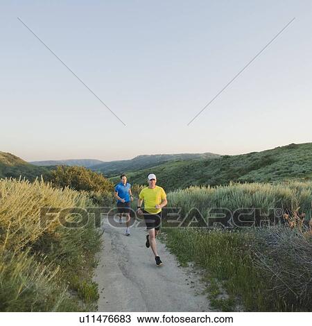 Trail runners View Large Photo Image Stock Image - Trail runners. Fotosearch