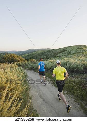 Stock Photo - Trail runners. Fotosearch