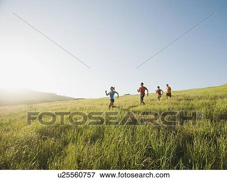 Trail running View Large Photo Image Stock Photo - Trail running. Fotosearch