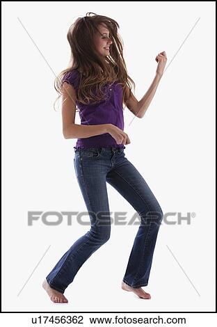 Stock Image - Woman dancing. Fotosearch