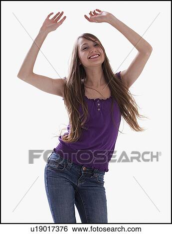 Woman dancing View Large Photo Image Stock Photograph - Woman dancing. Fotosearch
