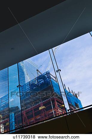 Stock Photo - World Trade Center under construction. Fotosearch