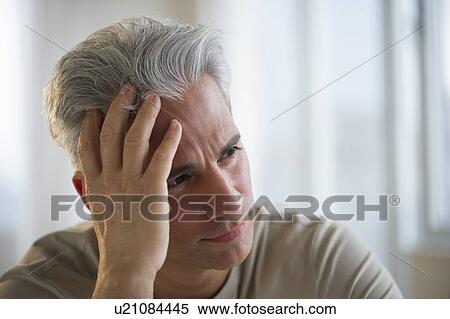 Worried man View Large Photo Image Stock Photography - Worried man. Fotosearch