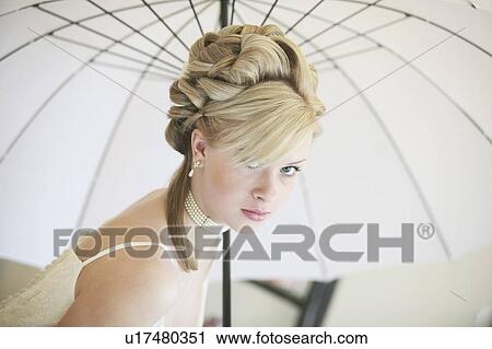 A Formal Portrait Of A Woman Under A White Umbrella View Large Photo Image Stock Image - A Formal Portrait Of A Woman Under A White Umbrella. Fotosearch