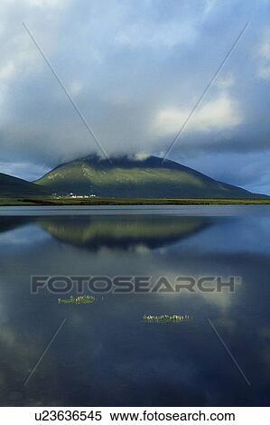 Stock Photography - Achill Island, Co Mayo, Ireland, Slievemore And Doogort. Fotosearch