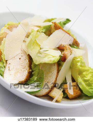 Chicken Caesar Salad View Large Photo Image Stock Photo - Chicken Caesar Salad. Fotosearch