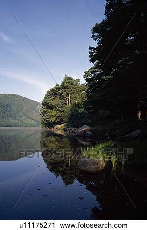 Co Wicklow, Glendalough, Upper Lake View Large Photo Image Stock Image - Co Wicklow, Glendalough, Upper Lake. Fotosearch