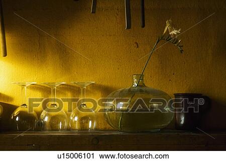 Glasses And Vase View Large Photo Image Stock Image - Glasses And Vase. Fotosearch