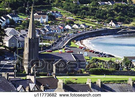 Stock Image - Glenarm Village, Co Antrim, Ireland.. Fotosearch