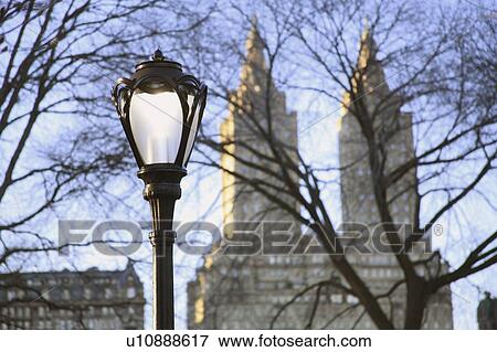 light post in central park; manhattan, new york, united states of america View Large Photo Image Stock Photo - light post in central park; manhattan, new york, united states of america. Fotosearch