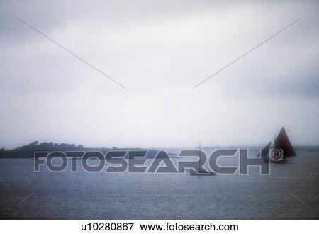 Near Kinvara, Co Galway, Ireland, Galway Hooker, Traditional Boats View Large Photo Image Stock Photo - Near Kinvara, Co Galway, Ireland, Galway Hooker, Traditional Boats. Fotosearch