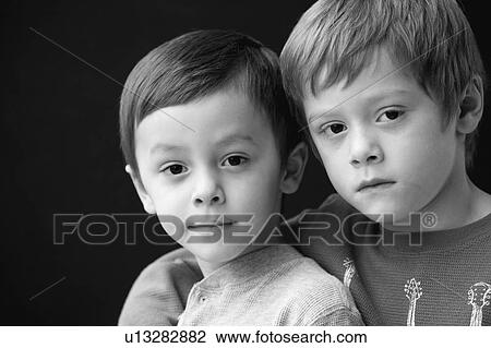 portrait of two brothers View Large Photo Image Stock Image - portrait of two brothers. Fotosearch