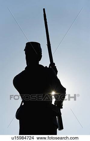Picture - 11th Pennsylvania infantry statue. Fotosearch