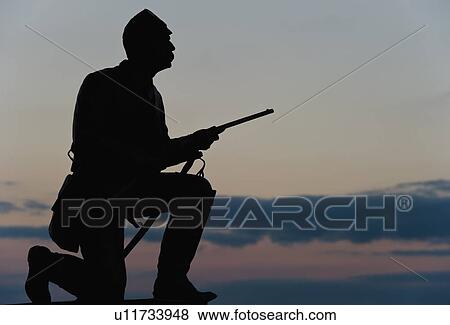 Stock Photo - 1st Pennsylvania cavalry regiment monument. Fotosearch