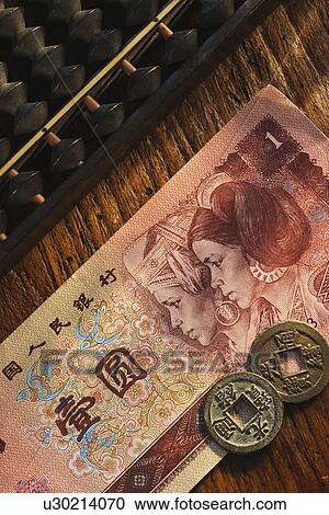 Stock Image - Abacus and Chinese currency. Fotosearch