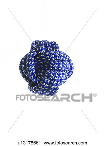 Stock Image - Ball of blue rope. Fotosearch
