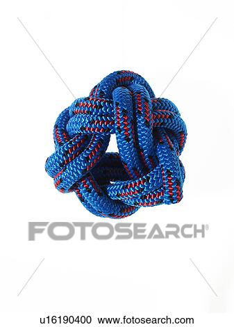 Stock Image - Ball of blue rope. Fotosearch