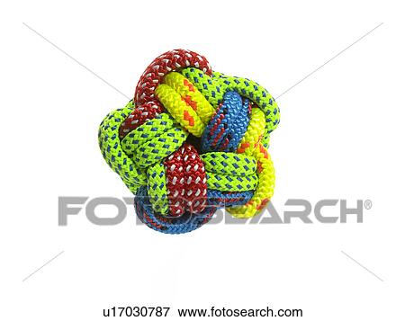 Stock Photo - Ball of colorful rope. Fotosearch