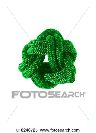 Stock Photography - Ball of green rope. Fotosearch