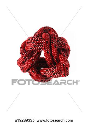 Stock Photography - Ball of red rope. Fotosearch
