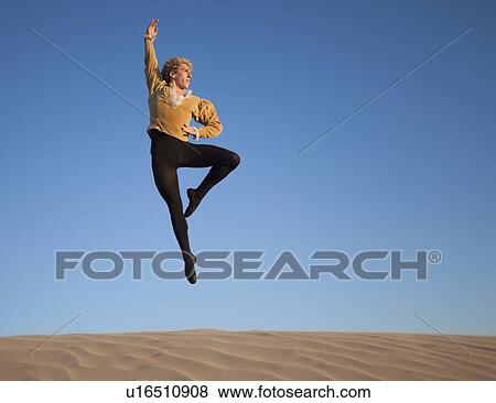 Ballet dancer in desert View Large Photo Image Stock Photo - Ballet dancer in desert. Fotosearch