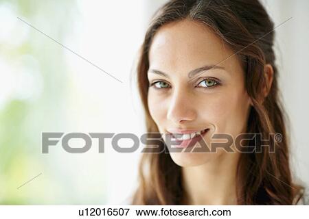 Beautiful brunette View Large Photo Image Stock Photo - Beautiful brunette. Fotosearch