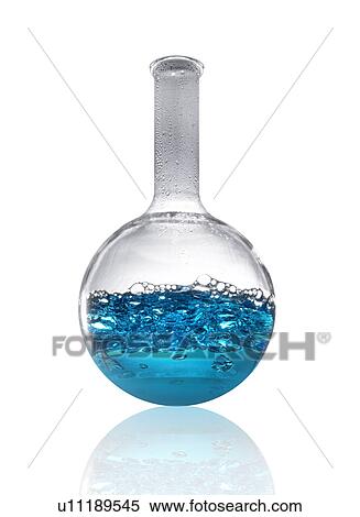 Stock Photography - Blue liquid in beaker. Fotosearch