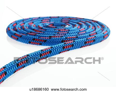 Blue rope in a circular pattern View Large Photo Image Stock Image - Blue rope in a circular pattern. Fotosearch
