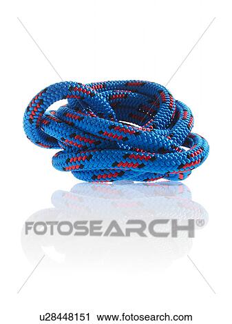 Blue rope tied together View Large Photo Image Stock Image - Blue rope tied together. Fotosearch