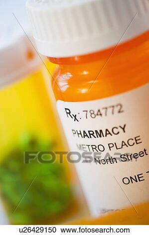 Bottle of prescription medication View Large Photo Image Stock Image - Bottle of prescription medication. Fotosearch