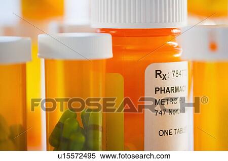 Stock Photography - Bottles of prescription medication. Fotosearch