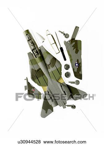 Stock Photo - Camouflage toy airplane. Fotosearch