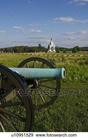 Stock Photo - Cannon at Gettysburg National Military Park. Fotosearch