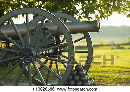 Stock Photograph - Civil war cannon. Fotosearch