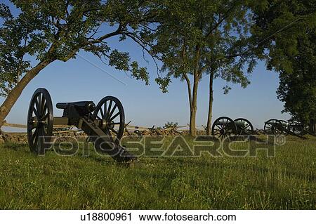 Stock Image - Civil war cannons. Fotosearch