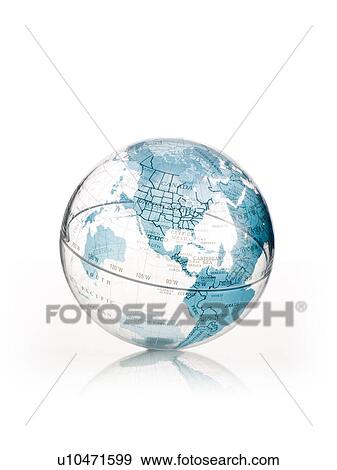 Stock Photo - Clear globe. Fotosearch