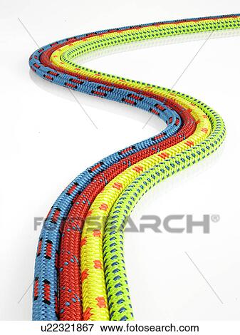 Stock Photo - Colorful rope. Fotosearch