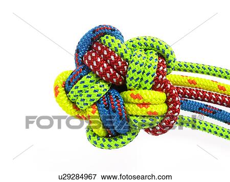 Colorful ropes looped together View Large Photo Image Stock Photo - Colorful ropes looped together. Fotosearch