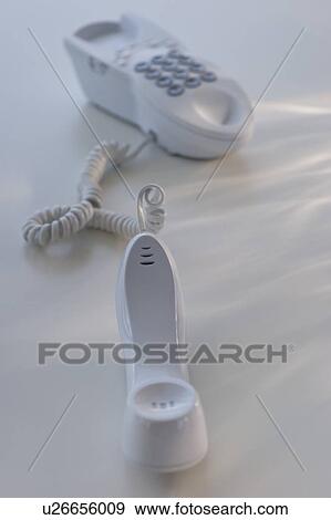 Stock Photo - Corded telephone. Fotosearch