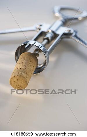 Cork on corkscrew View Large Photo Image Stock Photo - Cork on corkscrew. Fotosearch