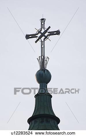 Cross of Marie-reine-du-monde cathedral View Large Photo Image Picture - Cross of Marie-reine-du-monde cathedral. Fotosearch