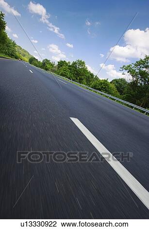 Stock Image - Empty highway. Fotosearch