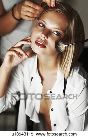 Fashion model being styled View Large Photo Image Stock Photography - Fashion model being styled. Fotosearch