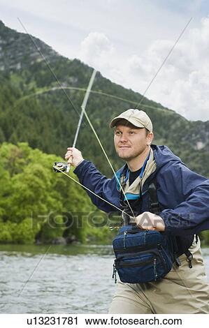Fly fisherman View Large Photo Image Stock Image - Fly fisherman. Fotosearch