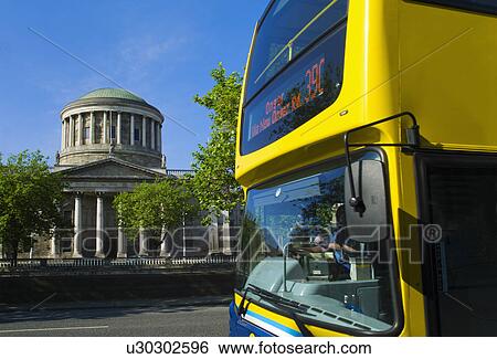 Stock Photograph - Four courts and bus. Fotosearch