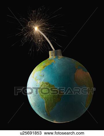 Stock Image - Global bomb. Fotosearch