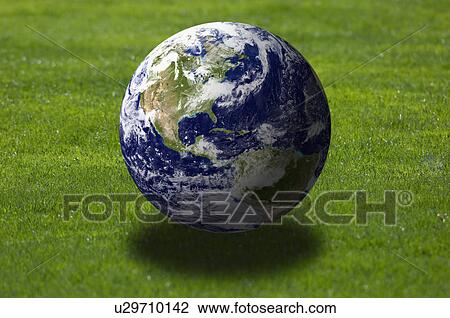Globe on lawn View Large Photo Image Stock Image - Globe on lawn. Fotosearch