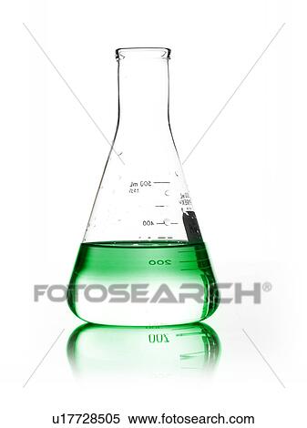 Stock Photography - Green liquid in beaker. Fotosearch