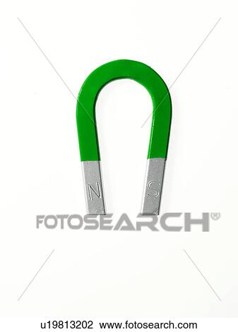 Stock Image - Green magnet. Fotosearch