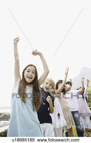 Group of happy children View Large Photo Image Stock Photo - Group of happy children. Fotosearch